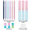 Four Candies Cute Mechanical Pencil Set, 6PCS Pastel Pencils 0.5mm & 0.7mm with 360PCS HB Pencil Leads, 3PCS Erasers and 9PCS Eraser Refills, Aesthetic Mechanical Pencils for Girls Writing