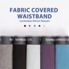BAMBOO COOL Men's Underwear Boxer Briefs Soft Breathable Moisture Wicking Underwear Bamboo Viscose Performance 4 Pack
