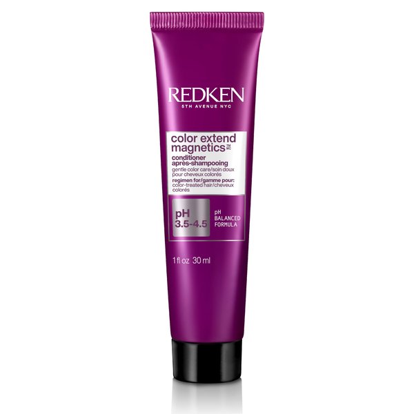 Redken Color Extend Magnetics Conditioner | For Color Treated Hair | Protects Color & Adds Shine | With Amino Acid | Sulfate-Free | 1 Fl Oz