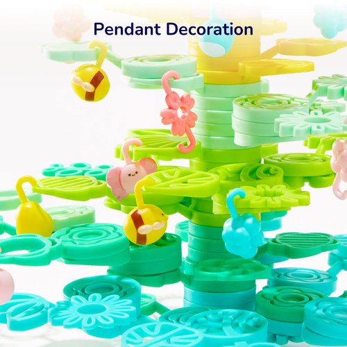 MiDeer Educational Balance Blocks 82 Piece Set, Creative Stacking Game for Kids Ages 3+, Montessori Preschool Toys, Enhancing Problem-Solving and Family Bonding, Birthday Gift for Boys and Girls