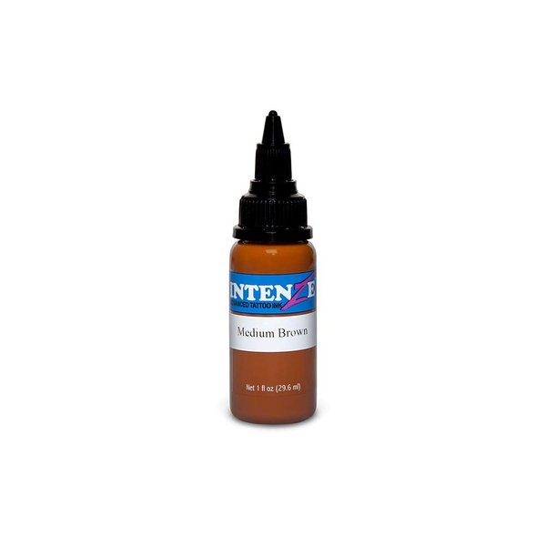 Intenze Medium Brown Tattoo Ink 2oz