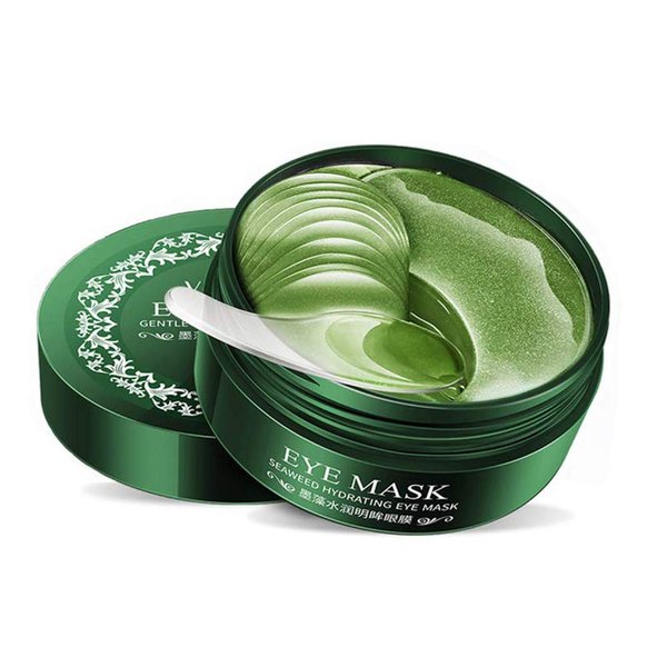30 Pairs VENZEN Green Eye Mask Power Crystal Gel Collagen Masks, Great For Anti Aging, Dark Circles & Puffiness (Green)