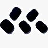 GLAMERMAID Press on Nails Extra Short Squoval, Black Velvet Glue on Gel Nails, 24Pcs Matte Round Reusable UV Finish Fake Nails Acrylic False Nails Manicure Kits for Women Gift