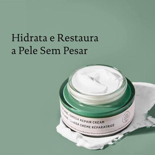 BIOSSANCE Squalane + Omega Repair Cream. Rich Moisturizer with Hyaluronic Acid and Ceramides to Hydrate, Plump and Smooth Skin. Nourish and Improve Fine Lines