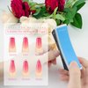 Nail Files and Buffers - Professional Nail Buffer Block for Shaping Polishing, New Natural Nail Polisher with 4 Sides for Nail Art Gel Suit for Home Salons Use (2 Pcs)