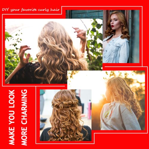 60 Pieces Flexible Curling Rods Twist Foam Flexi Rods No Heat Hair Rods Hair Rollers and Steel Pintail Rat Tail Comb for Long Hair Short Hair Women Girls (9.45 x 0.31, Red)