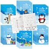 ANGOLIO 24Pcs Hello Winter Activity Coloring Books Including Snow Snowman Polar Bear Penguin DIY Art Drawing Patterns Learn Math Party Favors Christmas Gifts Home Classroom Activity Supplies for Kids