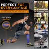 Doc Miller Calf Compression Sleeve 1 Pair 15-20 mmHg Firm Support Graduated for Sports Running Recovery Shin Splints Varicose Veins (Blue, L)