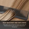 Styling Comb (2 Pack) | Professional 7 Inch Black Carbon Fiber Anti Static Chemical And Heat Resistant Comb For All Hair Types | Fine and Wide Tooth Comb For Men and Women | By Bardeau Essentials