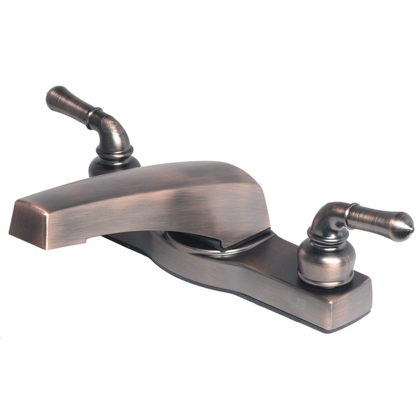 Laguna Brass 3341BZ Mobile Home Two Handle Non-Metallic 8" Deck Mount Garden Tub Filler Faucet, Brushed Bronze Finish