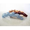 Generic Blue, maroon, brown or peach pink banana hair claw clips with crystals (Primary color: peachy pink)