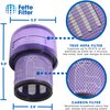 Fette Filter - 4 Pack Vacuum Filters Replacement Parts Compatible with Dyson V11 Torque Drive V11 Animal V11 Complete V11 Extra V15 Detect V15s Detect Submarine Vacuums Part # 970013-02, 97001302