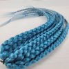 Leticia Ice Blue Braiding Hair Pre stretched,Pre stretched Kanekalon Synthetic Braiding Hair Extensions for Braids 26 inch