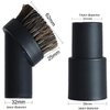 GIBTOOL Vacuum Attachments Accessories Cleaning Kit Brush Nozzle Crevice Tool for 1 1/4 inch & 1 3/8 inch Standard Hose 6pcs