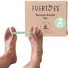 Fuertoes Bunion Corrector Resistance Bands, Hallux Valgus Toe Bands, Extra-Wide & Durable Foot Stretcher for Bunion Relief & Toe Alignment, Toe Corrector for Women & Men (Set of 2 Toe Straps)