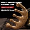 Cureder Wooden Scalp Massager - Handmade 100% Natural Green Sandalwood Wide Tooth Combs - Wood Massage Comb & Sandalwood Comb for Luxurious Hair Care