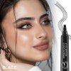 BINGBRUSH Eyebrow Pencil Micro 4 Point Ink Pen by Brow Stylist - Eye Makeup Lift & Snatch Eyebrow Pen Kits Long-Lasting Waterproof Natural Eyebrow Hair (1Pc 05# Black)