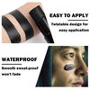 Black Face Paint Stick, Eye Black Stick for Football Baseball Sports Body Paint Foundation Makeup Halloween Zombie SFX Clown Vampire Goth Skeleton Black Face Makeup - Black
