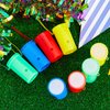 12 Pieces 3 Inch Mini Air Horn Blow Horn Noise Makers for Sporting Events Celebrations Parties Plastic Whistles Loud Noise Makers 2022 Soccer Party Favors