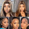 SUPERLOOK 4PCS Lace Melting Band, Elastic Bands for Wig Edges Wig Band, Wig Holding Band for Wigs Edge Wrap, Leopard Print Wig (4pcs/pack-jd) (JD325, band)…
