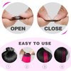 GPOVVIMX 12 PCS Hot Pink Hair Extensions Clip in, Curly Wavy Colored Extension for Kids Girls - Party Highlights Synthetic Hairpiece 17 inch