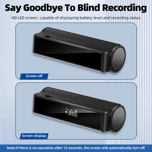 Z8Pro 128GB LED Power Display Magnetic Voice Recorder,35Days Continuous Recording Device,Voice Activated Recorder with AI Noise Reduction,Audio Recorder for Meetings/Lectures/Interviews