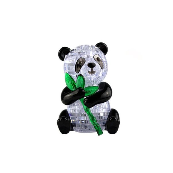 Coolplay 3D Crystal Panda Puzzle for Adult, Animal Model Assembly Blocks Toy Children Gift for Boys and Girls 57pcs