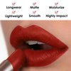 CARSLAN Matte Lipstick Hydrating Lip Color Makeup, Highly Pigmented Lipstick with Moisturizing Formula, Lightweight, Smooth, M24