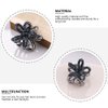 Decorative Hair Clips 2Pcs Mini Hair Claw Clips Retro Crystal Hair Clip No- Slip Metal Grip Jaw Clips Fancy Hair Barrette Clamp Hair Catch Clips for Women Girls Rhinestone Hair Clips