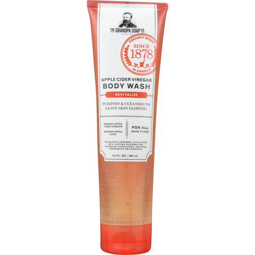 The Grandpa Soap Company Apple Cider Vinegar Body Wash to Revitalize, Sulfate Free, Natural, Cruelty Free, 9.5 Ounce (Pack of 1)