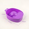 Framendino, 2 Pack Purple Nail Art Tips Hand Soak Bowl Tray Manicure Spa Bowls for Salon Home