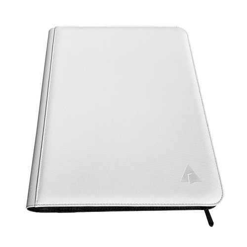 Rayvol Toploader Binder, Holds 252 Toploaders 9-Pocket Top Loader Card Storage Case, Ringless Double-Sided Pockets for Cards in 3 x 4'' Toploaders - White