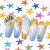 GULELAYAR 3 Boxes Summer Beach Nail Art Rhinestones, 3D Ocean Nail Charms Starfish Conch Sea Series Nail Art Designs Accessories Nail Art Rivets Manicure DIY Seashell Nail Decorations for Women Girls