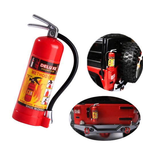 Vanzen 1/10 Scale Rc Decorations Rc Car Accessories Compatible with Traxxas Trx4 Trx6 AXIAL SCX10 Redcat Rc4wd GEN 7 8 Crawler (2PCS Fire Extinguisher)