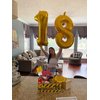 18 Balloon Numbers, Number 18 Balloons 40 In, 18th Birthday Decorations for Boys Girls, 81st Gold Happy Birthday Party Decorations Big Foil Mylar Balloons for Engagement, Celebration, Graduations