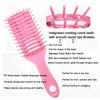 Mubril Vented Detangling Hair Brush丨Faster Blow Drying Hair Brush丨Wet & Dry Scalp Massager for All hair types丨Glides Through Tangles Ease for Men & Women & Children & Kids (Pink)