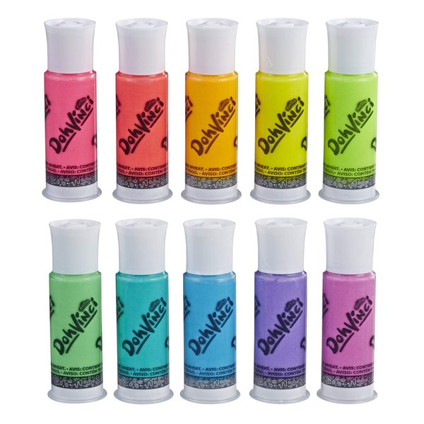 Play-Doh E5848 DohVinci Neon 10-Pack of Colors - Art Supplies for Kids and Tweens