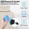 Fabric Shaver Lint Remover, AW union USB Powered Lint Shaver Efficiently Remove Lints from Fabrics, Clothes, Upholstery - 70" Cord - 2 Replacement Blade - Blue