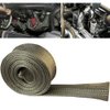 Heat Shield Sleeve Fuel Line Heat Shield Auto Hose Spark Plug Wire Cover Protectors Boots Roll 2500 Degree for Car&Auto Wire Loom Brake Cable (1" IDX10', Titanium)