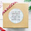 100pcs Words Quotes Round Stickers It's No Use Going Back to Yesterday Because I was A Different Person Then Label Stickers Decals for Card Envelopes Seals Boxes Holiday Xmas Gifts 2in