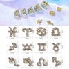 DANNEASY 36pcs Zodiac Nail Charms Nail Letter Charms Nail Rhinestones Gems Alloy Nail Jewels 3D Nail Art Charms Virgo Leo Aries Taurus Gemini Capricorn Nail Decoration Jewelry for Acrylic Nails