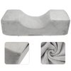 Mekupeu Eyelash Extension Velvet Lash Pillow Beauty Salon Memory Foam Neck Pillow for Lash Extension Grafting Make Up(Gray|)
