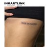 INKARTLINK Tattoo Tech, 3 Sheets Small Semi Permanent Tattoo, Adult Art Design Temporary Tattoos, Lasts 1-2 Weeks, Waterproof, Realistic Look, No Adhesive, No Reflection (Made in heaven)