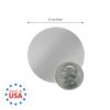 Matte Silver Foil 2" Embossing Seal Stickers / 500 Round Blank Silver Color Coding Labels / 2" Circle Envelope Seals for Embossers/Made in The USA