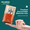 MR.GREEN Portable Manicure Sets Pedicure kits Stainless Steel Nail Clippers Tool Travel Grooming Case Nail Scissors Gift Box (Mr-6104)