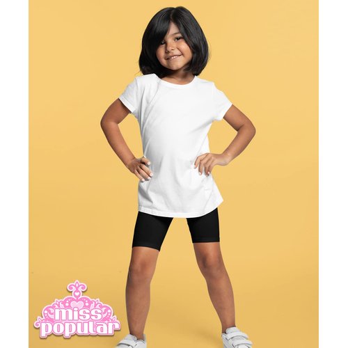 MISS POPULAR Girls Biker Shorts Soft Comfortable Cotton Spandex Elastic Waistband | Sizes 4-16 (10/12, Pack 7)