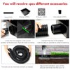 ZNNCO Upgraded Gutter Downspout Extensions Flexible, No Dig Catch Basin Downspout Extension with Leak-Proof Splash Block Kit,Extendable from 1.34’ to 5.1’
