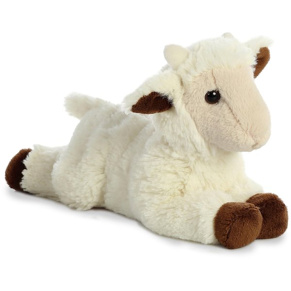 Aurora® Adorable Mini Flopsie™ Goat Kid Stuffed Animal - Playful Ease - Timeless Companions - White 8 Inches