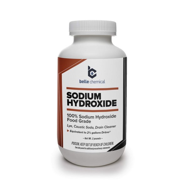 Sodium Hydroxide - Pure - Food Grade (Caustic Soda, Lye) (2 Pound Jar)