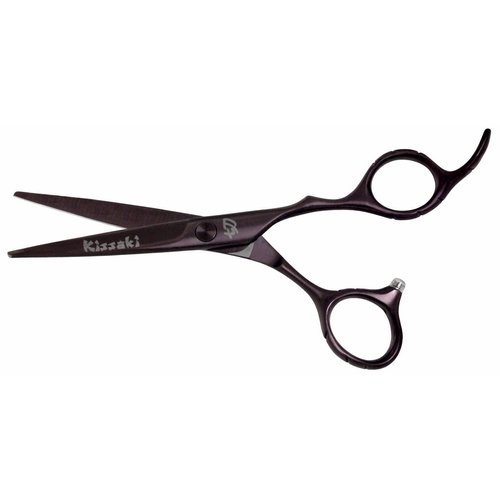 Kissaki Hair Scissors 5.5 inches Futasuji Black Cherry Satin Finished Hair Cutting Shears Hairdressing Scissors